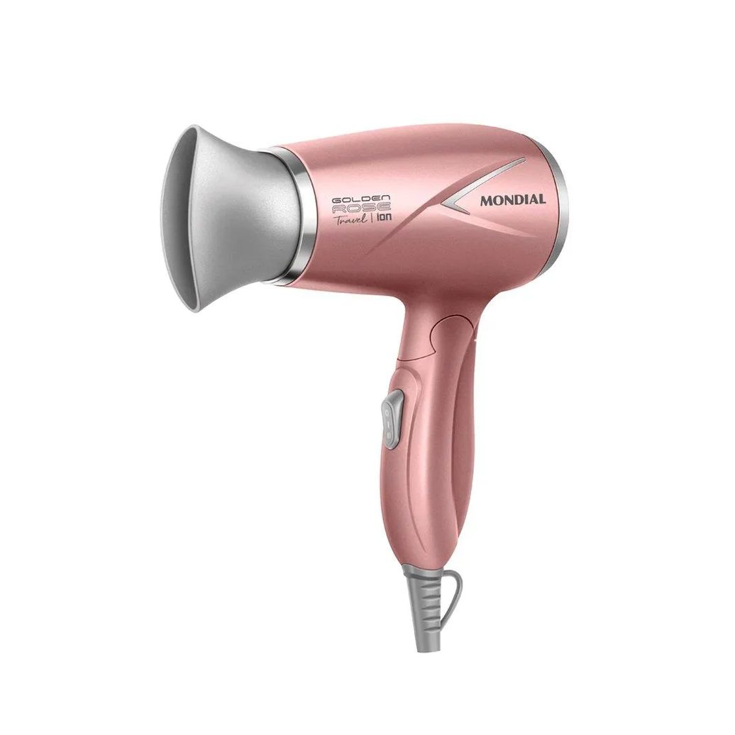 Secador de Cabelo Mondial Sc-47-gr - 1200w, Golden Rose, Bivolt 185 Rosa