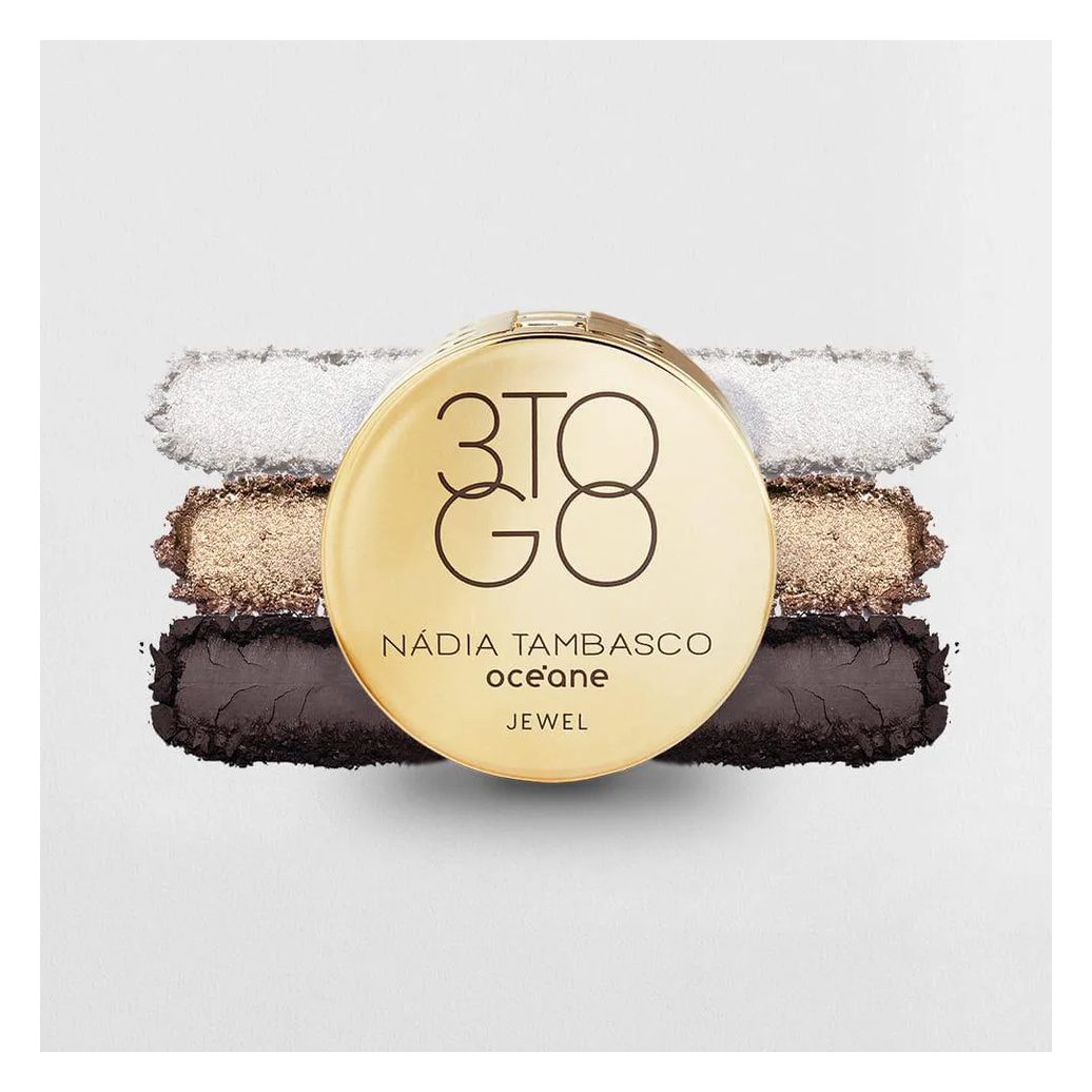 Trio de Sombras Nádia Tambasco By Océane - 3 To Go Palette Jewel 7,8g