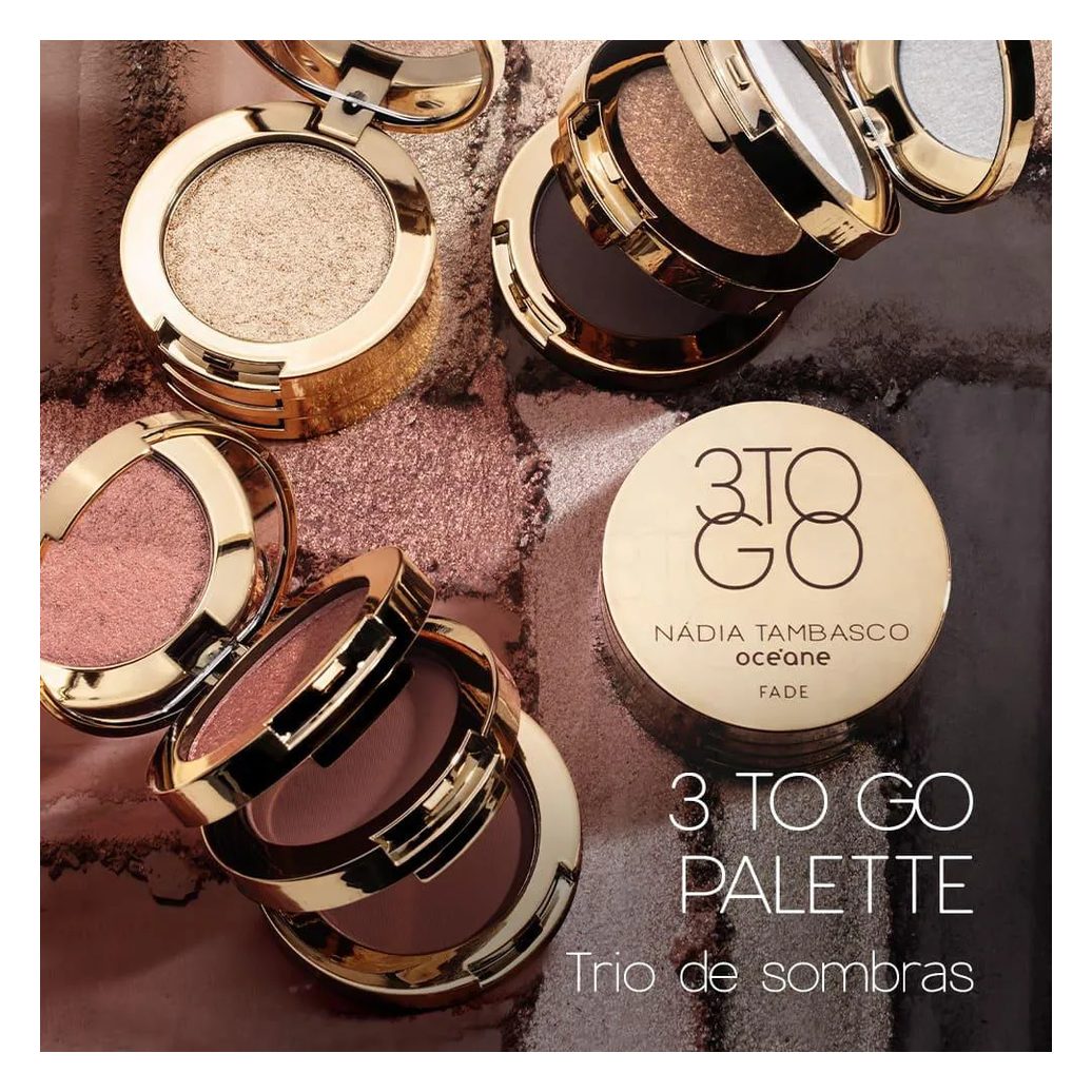 Trio de Sombras Nádia Tambasco By Océane - 3 To Go Palette Jewel 7,8g