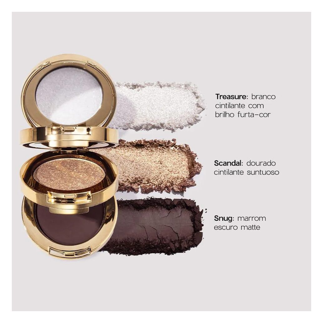 Trio de Sombras Nádia Tambasco By Océane - 3 To Go Palette Jewel 7,8g