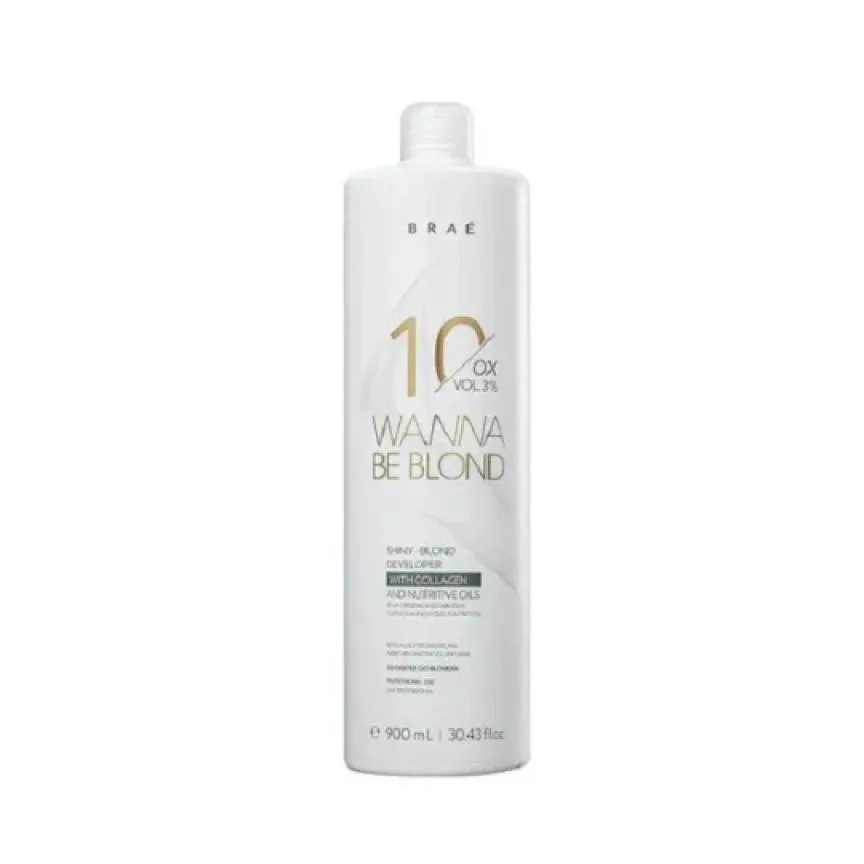 Brae - Wanna Be Blond - 3% Agua Oxigenada 10 Volumes 900 Ml