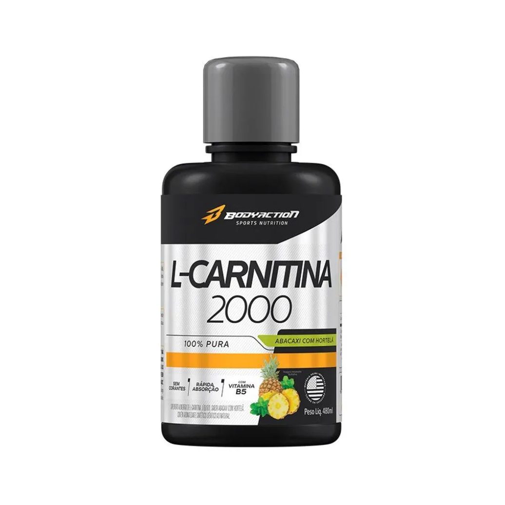 L - Carnitine Pure 2000 (480ml) - Sabor: Abacaxi com Hortelã