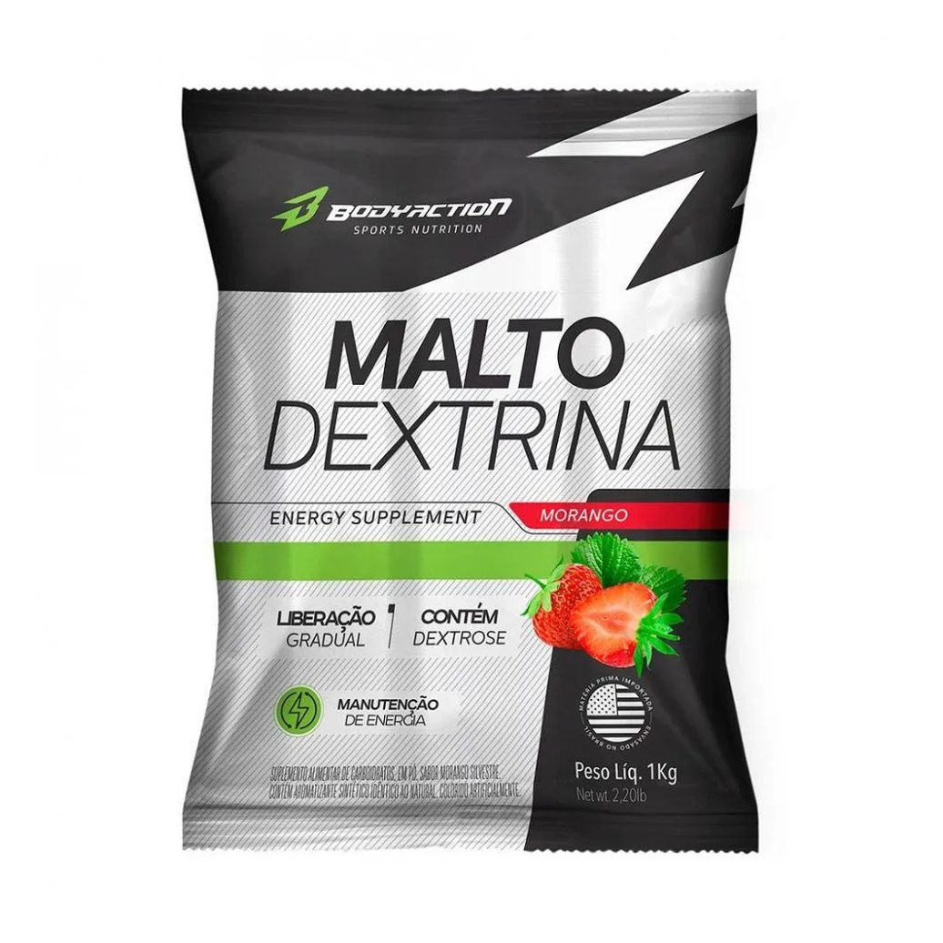 Maltodextrina (1kg) - Sabor: Morango Silvestre