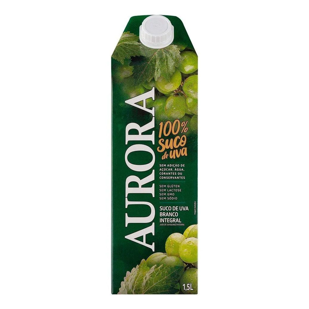 Suco de Uva Integral Aurora Tetra Pack 6x1,5l