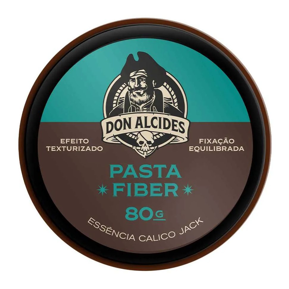 Pasta Fiber Calico Jack Pomada para Cabelo Média Fixação 80G Don Alcides