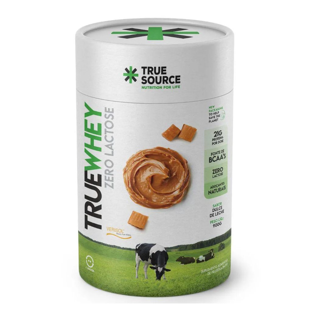 True Whey Concentrado sem Lactose Doce Leite 900g True Source