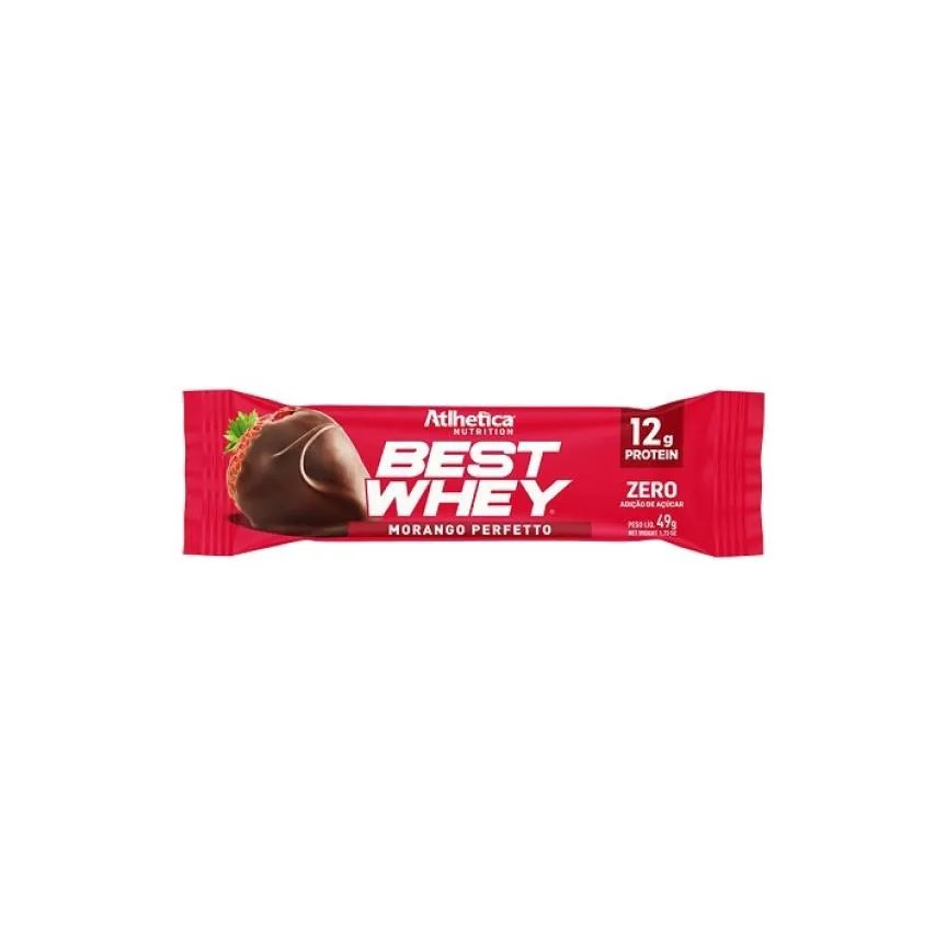 Best Whey Bar (62g) - Sabor: Morango Perfeito (49g)