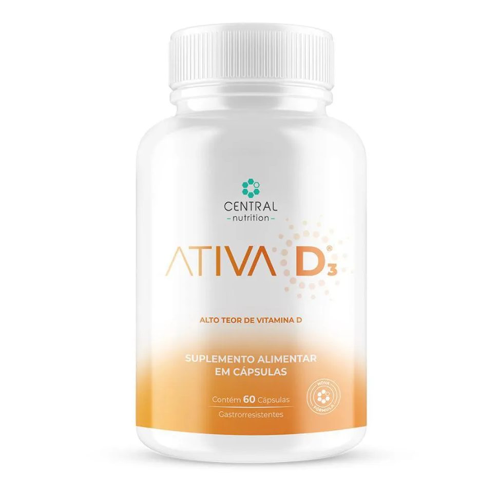 Vitamina D3 Ativa D3 60 cápsulas - Central Nutrition