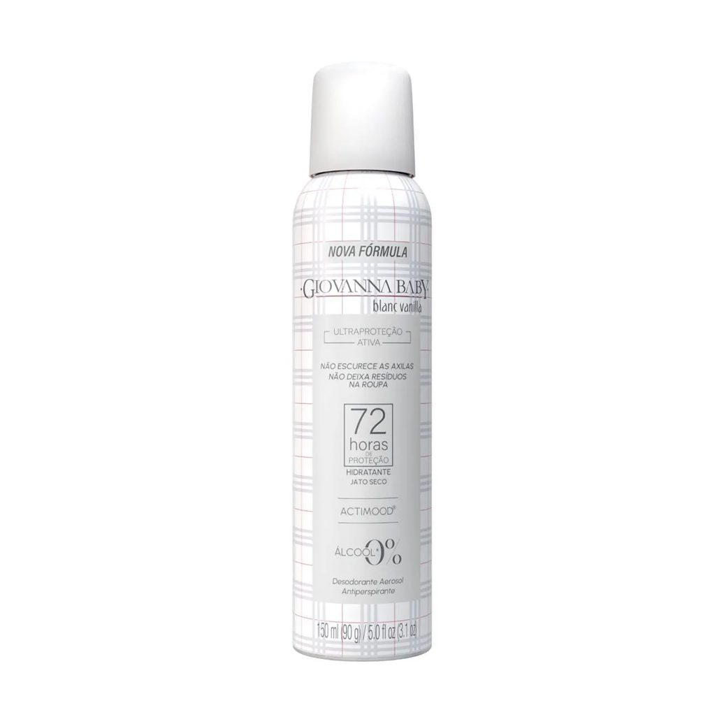 Desodorante Antiperspirante Aerossol Giovanna Baby Blanc Vanilla 72h 150ml