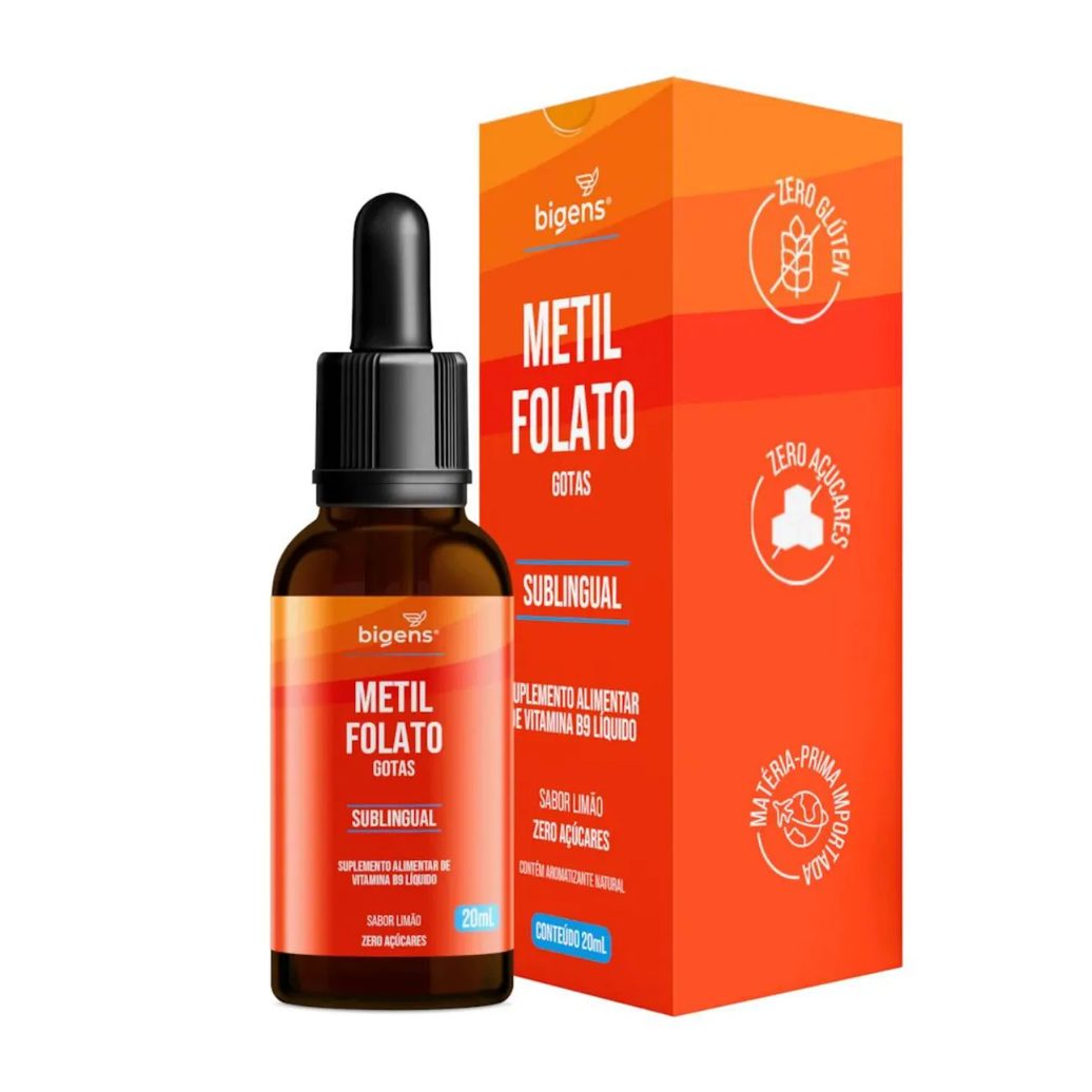 METILFOLATO VITAMINA B9 BIGENS LIMãO 20ML