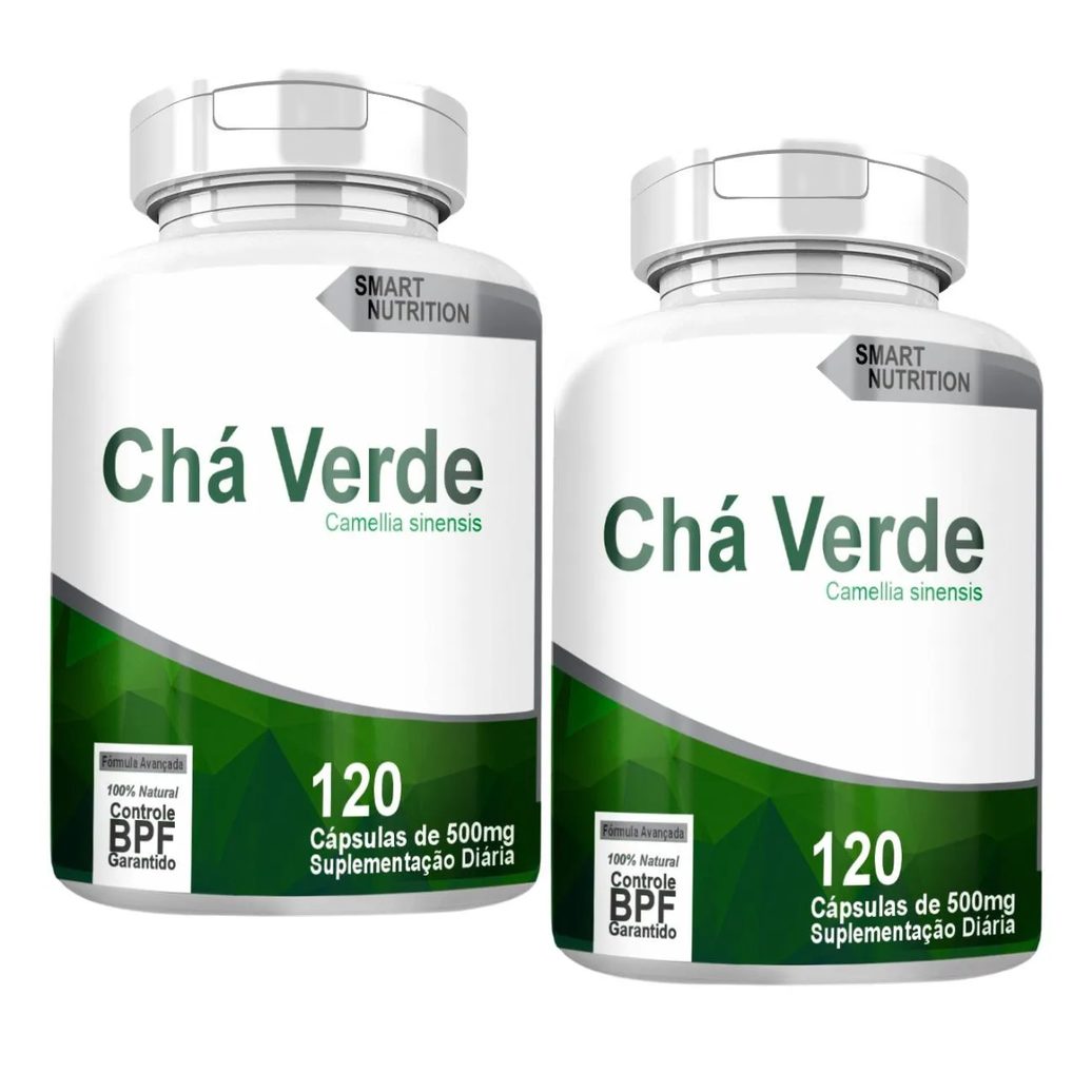 Cha Verde Kit com 2 Potes com Total de 240 Capsulas