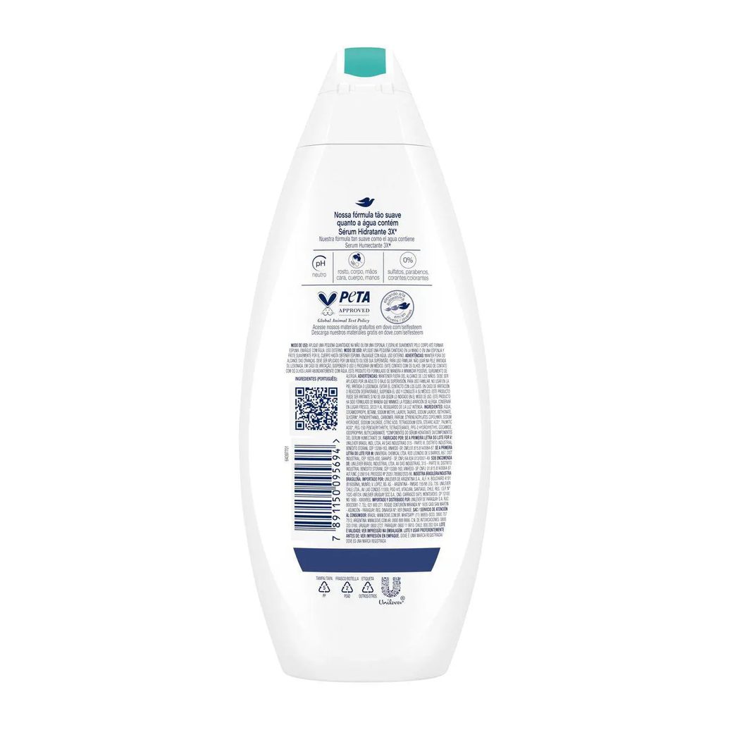 Sabonete Líquido Dove Pele Sensível com Glicerina 250ml