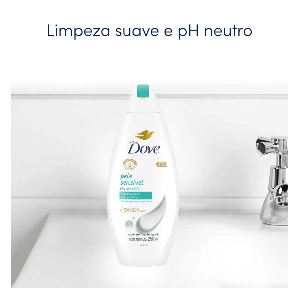 Sabonete Líquido Dove Pele Sensível com Glicerina 250ml