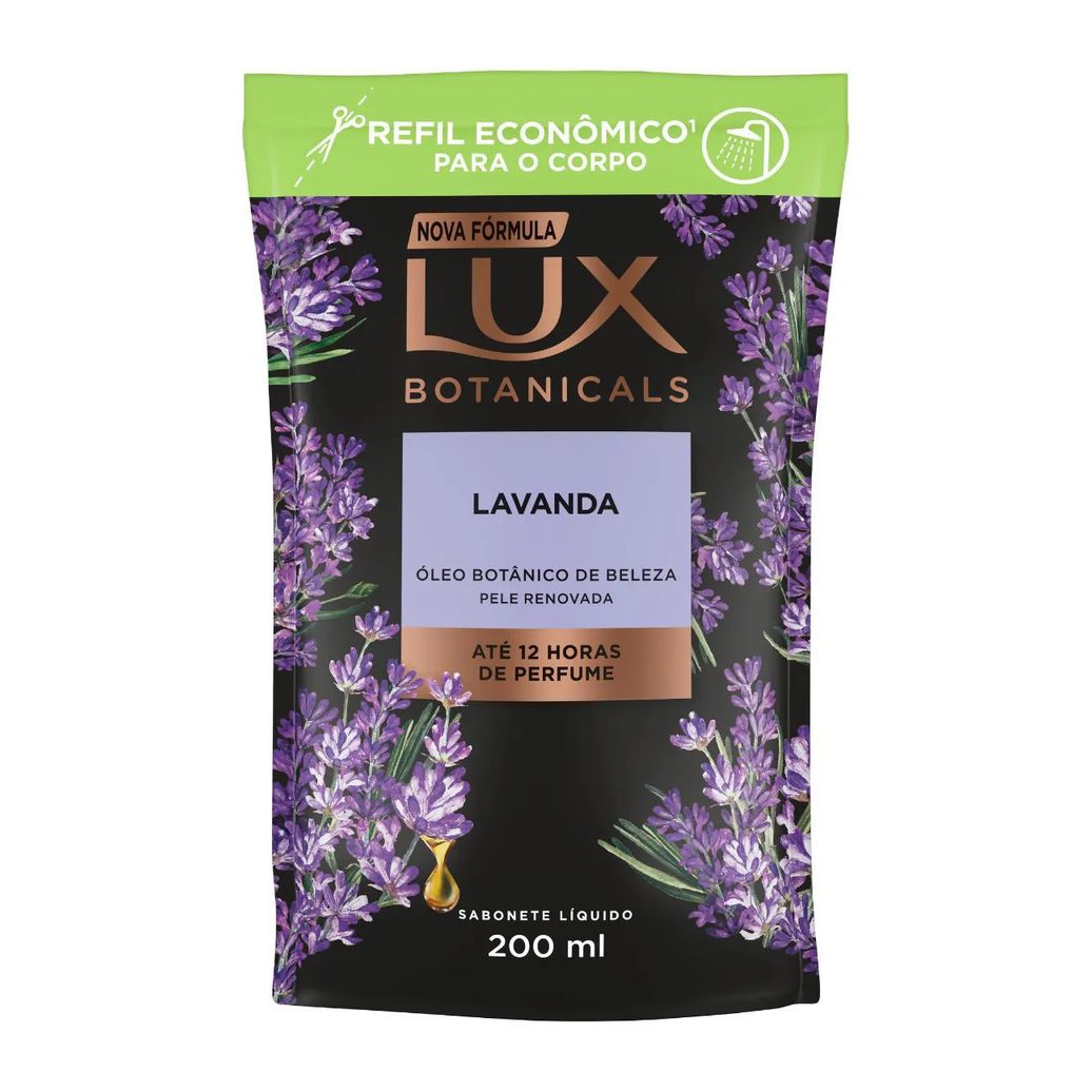 Refil Sabonete Líquido Lux Botanicals Lavanda com 200ml