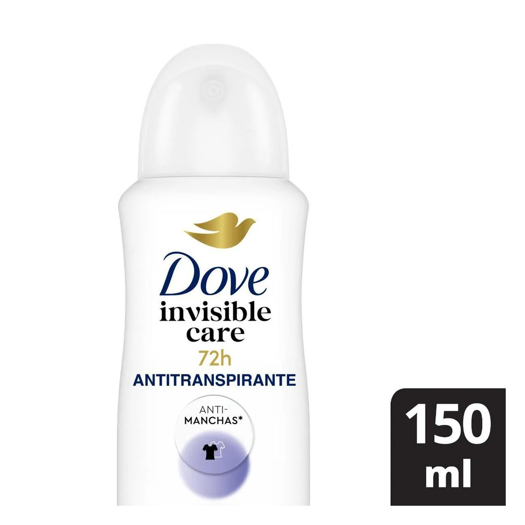 Desodorante Antitranspirante Aerosol Dove Invisible Dry Feminino 48h 150ml