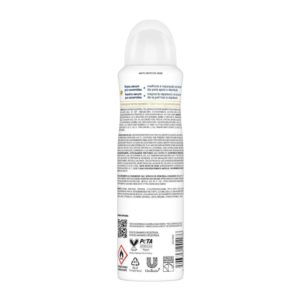 Desodorante Antitranspirante Aerosol Dove Invisible Dry Feminino 48h 150ml