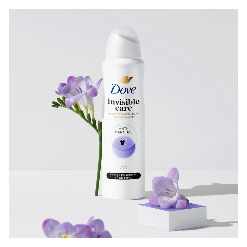 Desodorante Antitranspirante Aerosol Dove Invisible Dry Feminino 48h 150ml