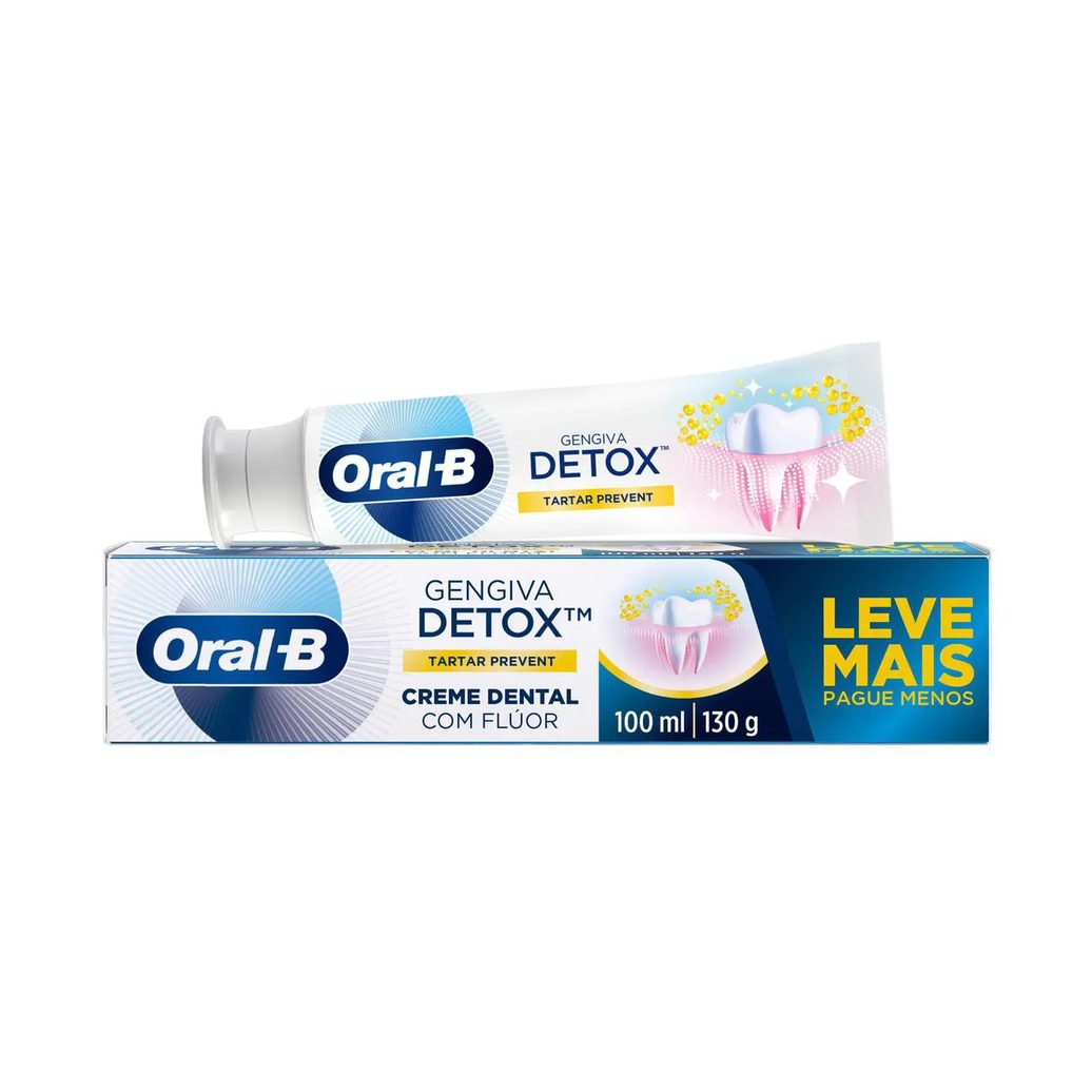 Creme Dental Oral-B Gengiva Detox Antitártaro 130g