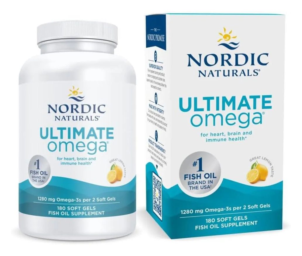 Omega 3 Nordic Naturals Dha 1280mg 180 Softgels Importado