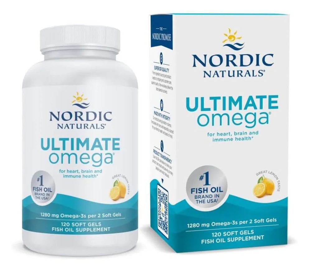 Omega 3 Nordic Naturals Dha 1280mg 120 Softgels Importado