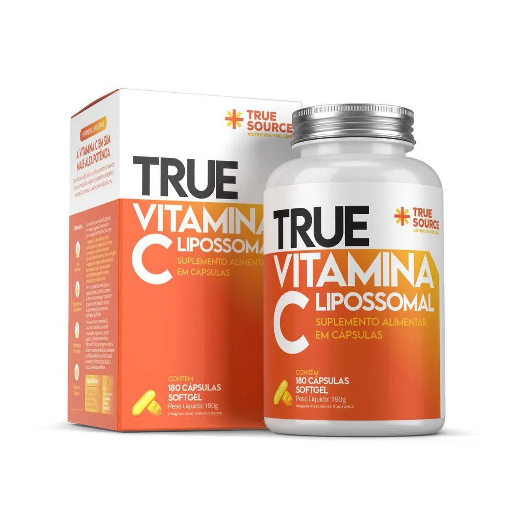True Vitamina C Lipossomal 180 cápsulas - True Source
