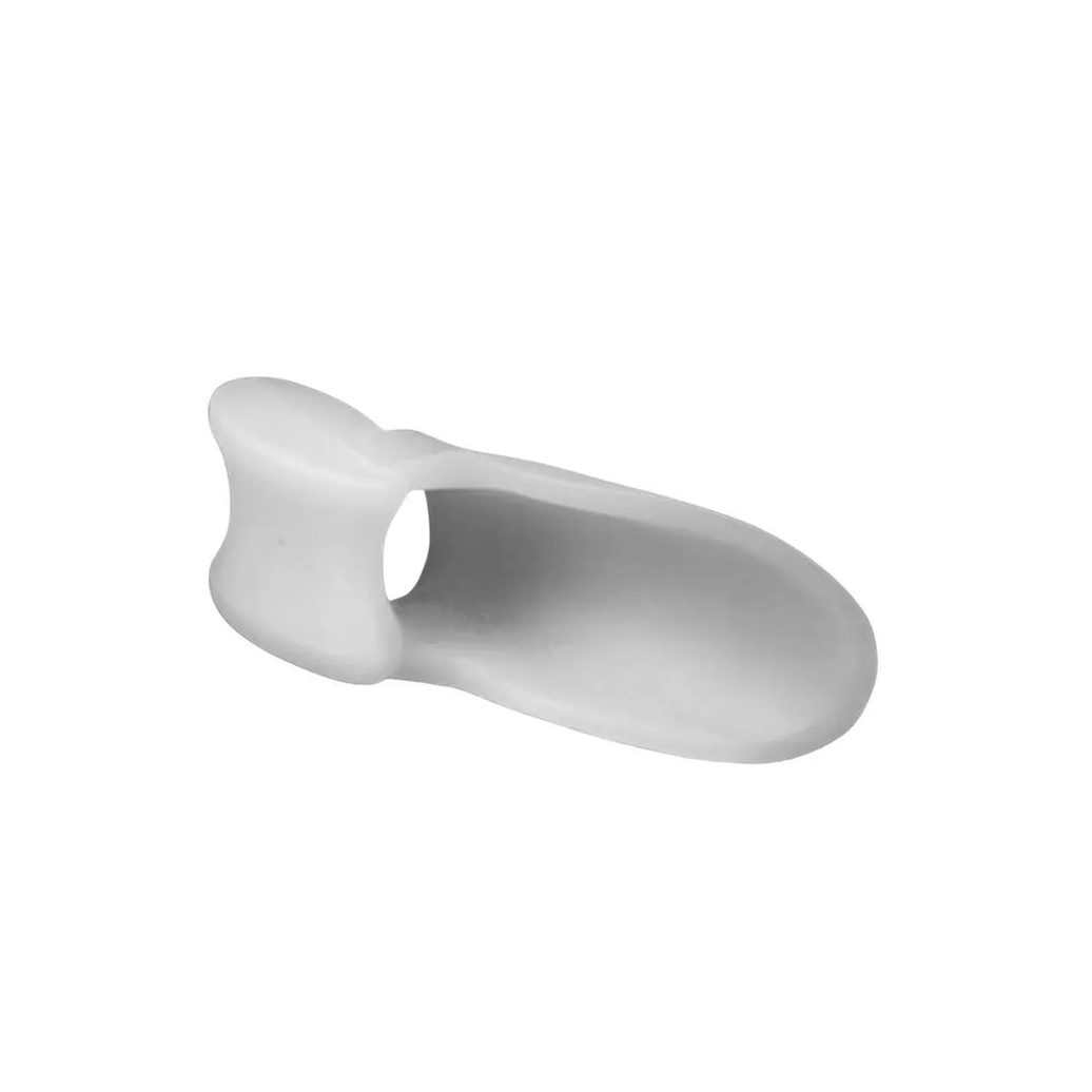 Par Protetor Ortopédico Joanete Alívio de Dor Separador Corretor de Dedos Antiderrapante Silicone Branco