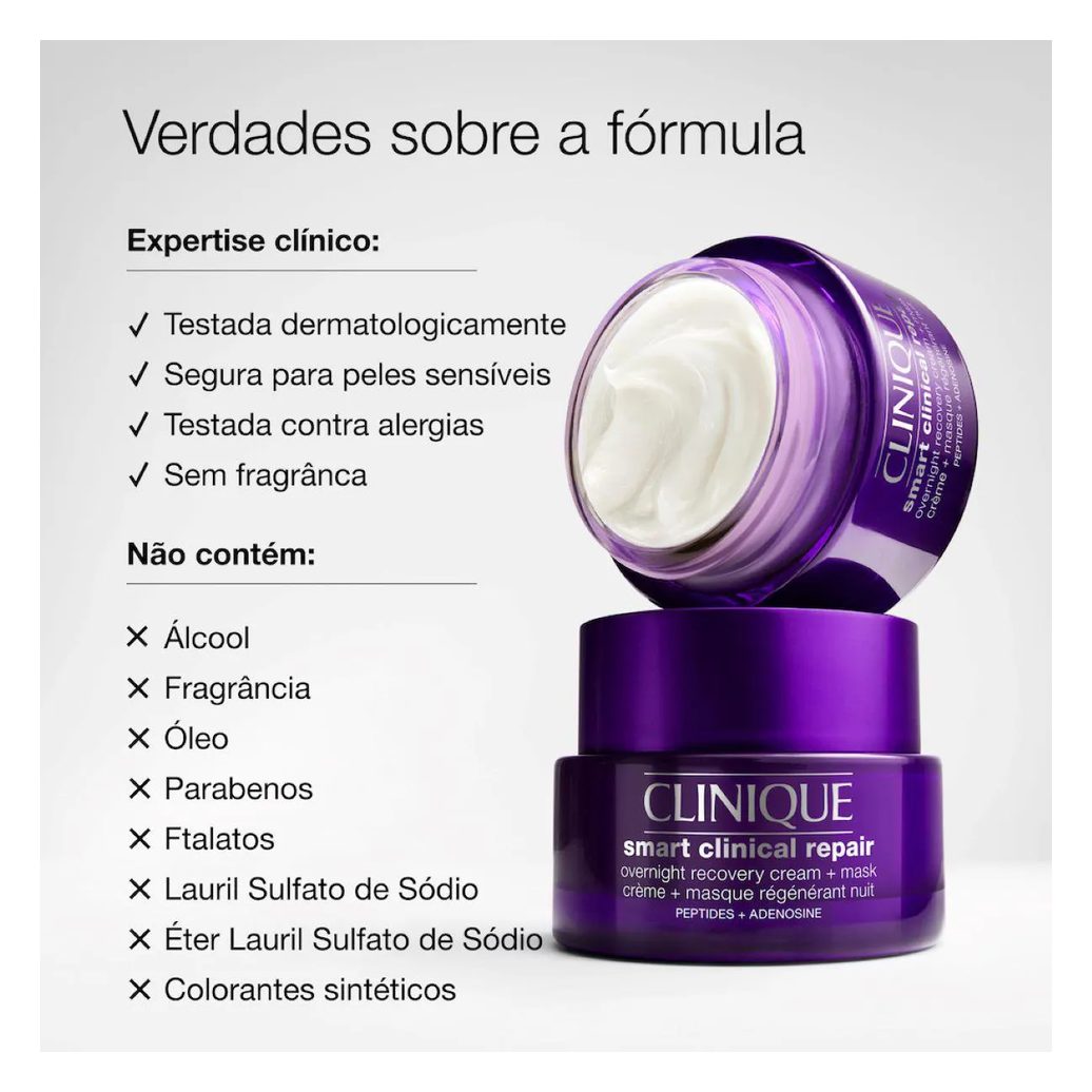 Creme Antirrugas Noturno Smart Overnight 50ml