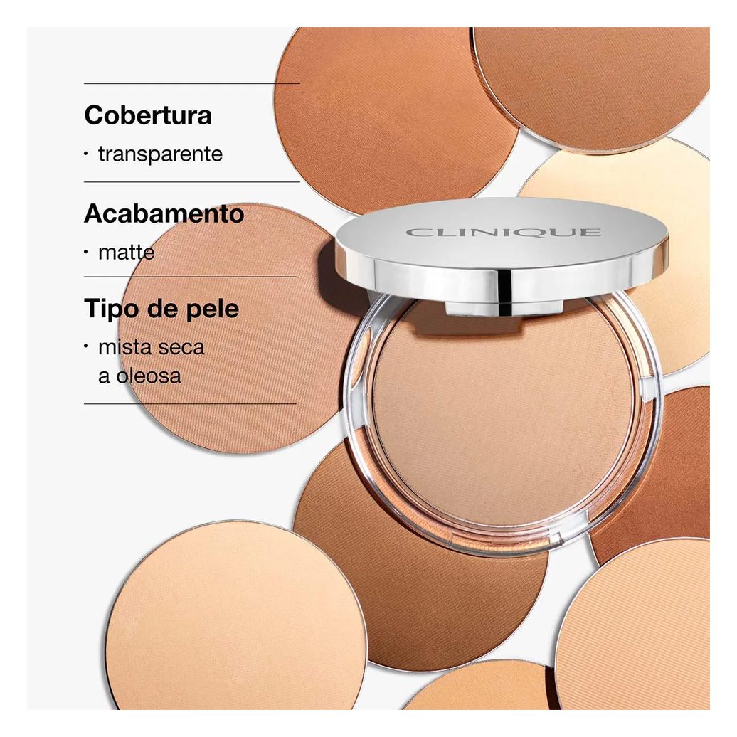 Pó Compacto Clinique Stay-Matte Sheer 7,6g - 02 Stay Neutral