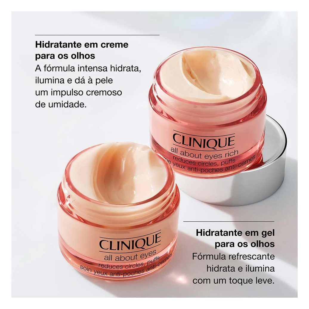 Hidratante Gel-Creme Clinique All About Eyes Área Dos Olhos 15ml
