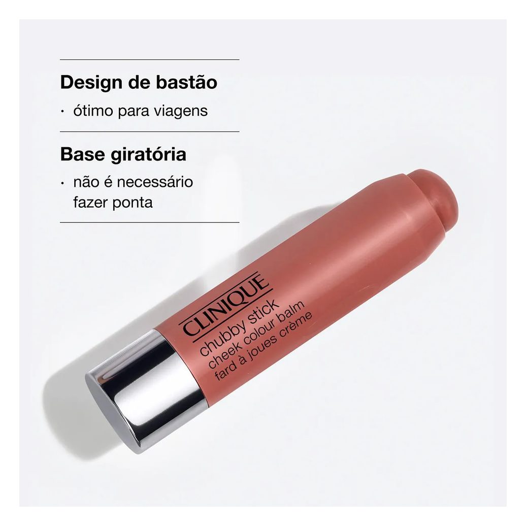 Blush em Bastão Clinique Chubby Stick 6g - Roly Poly Rosy