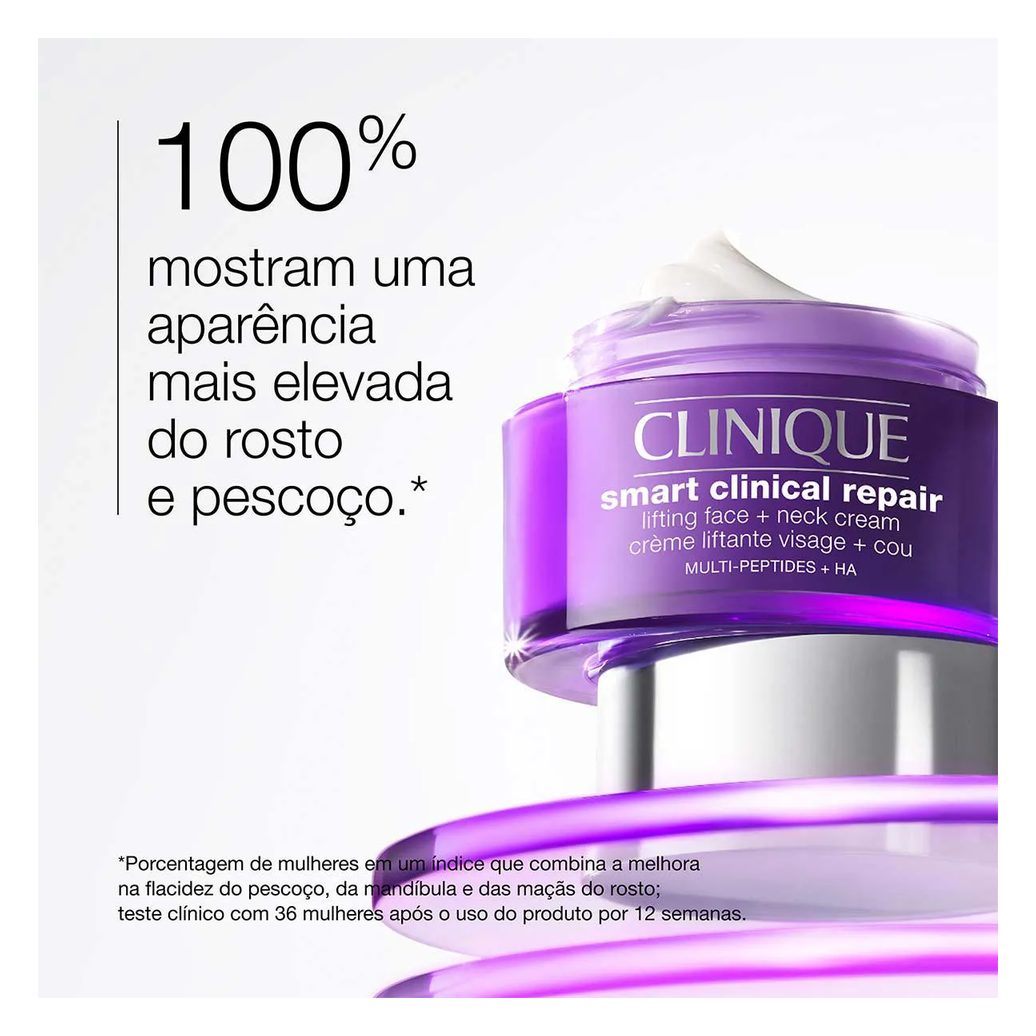 Creme Lifting Antirrugas Clinique Smart Clinical Repair Rosto e Pescoço 50ml