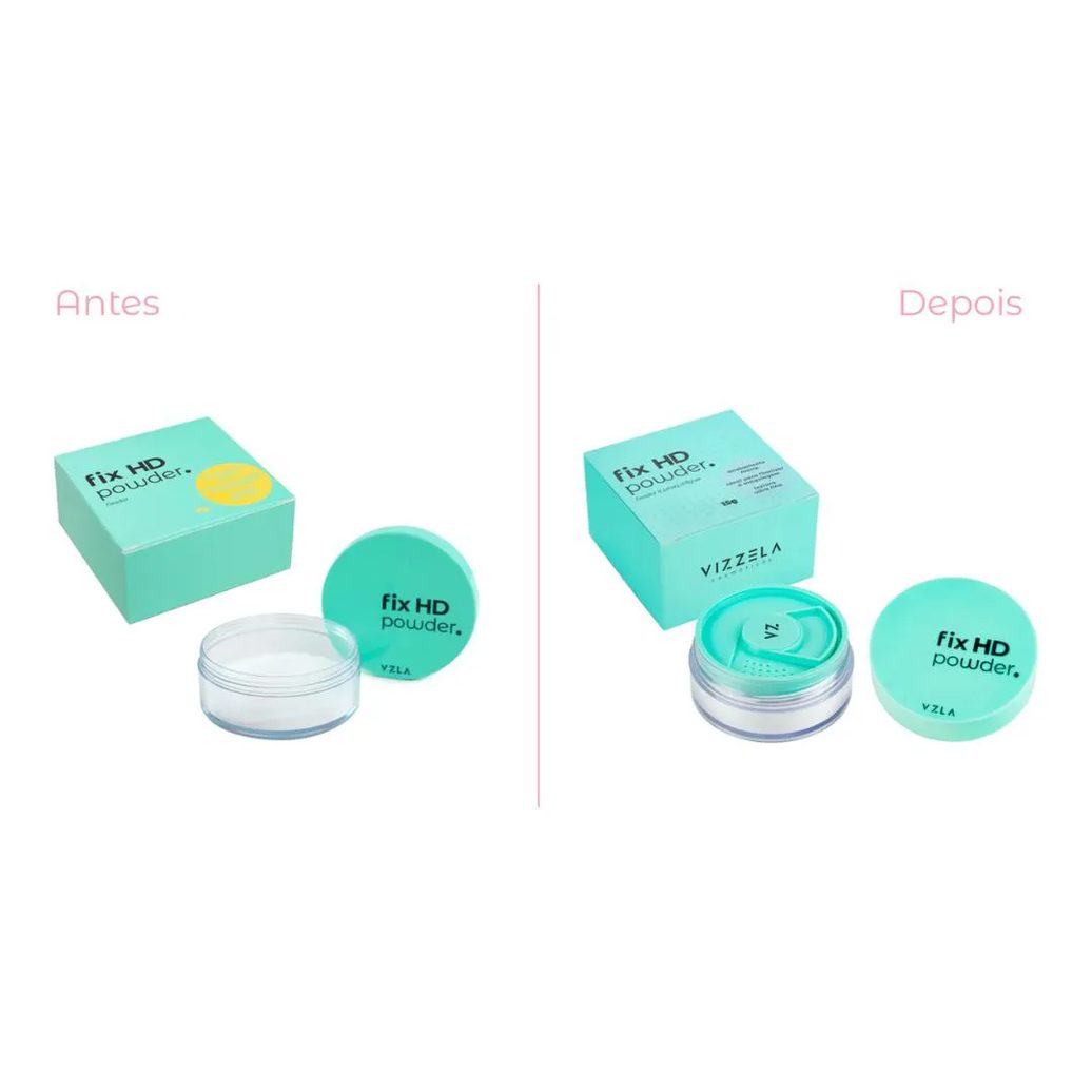 Pó Translucido Fix Hd Powder Vizzela 15g