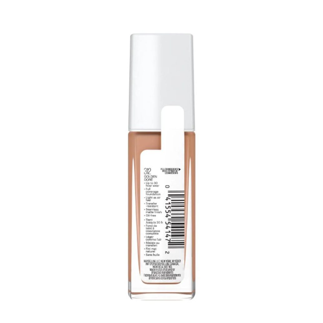 Base Longa Duração Maybelline Superstay Full Coverage 30ml - 312 Golden