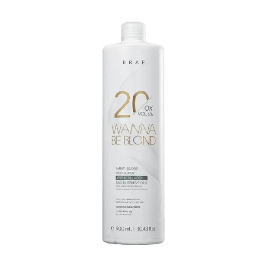 Brae - Wanna Be Blond 6% - Agua Oxigenada 20 Volumes 900 Ml