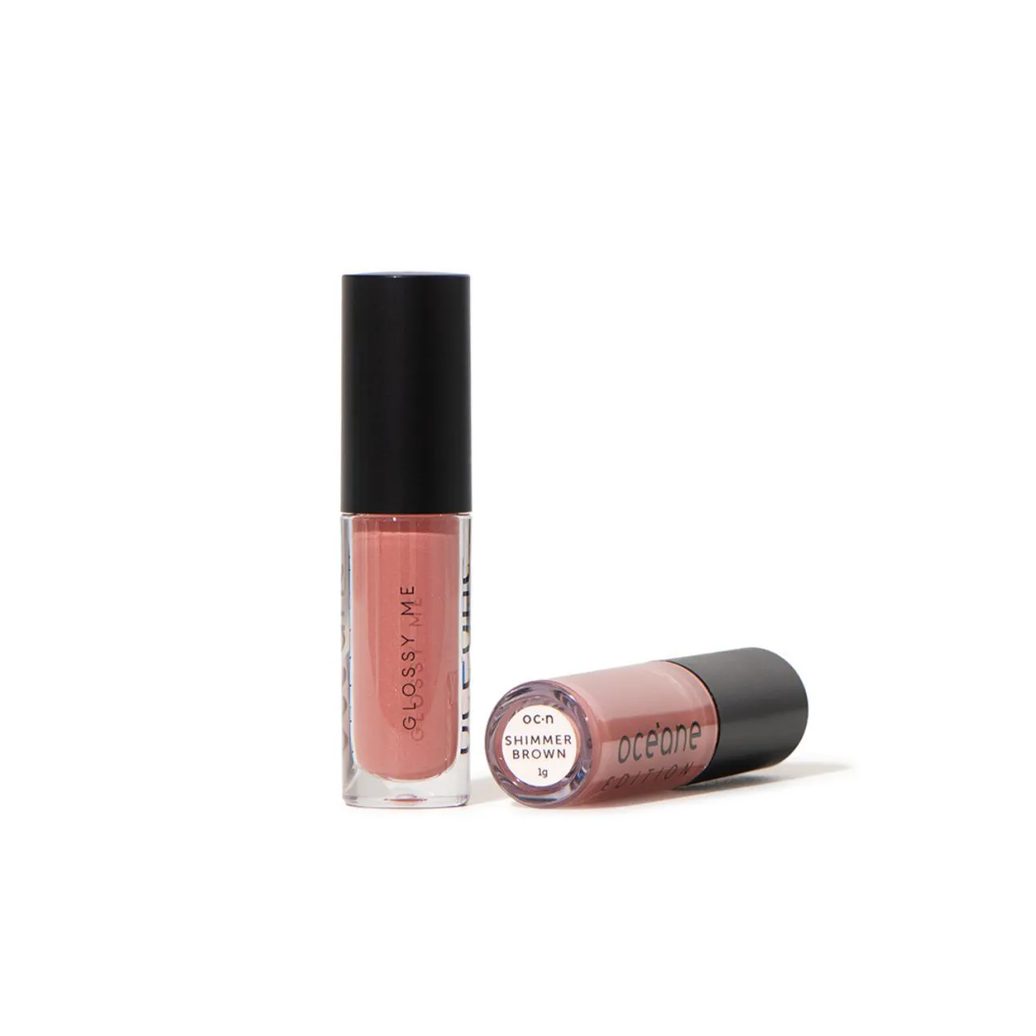 Mini Brilho Labial Oceane Glossy Me Shimmer Brown Nude 1g