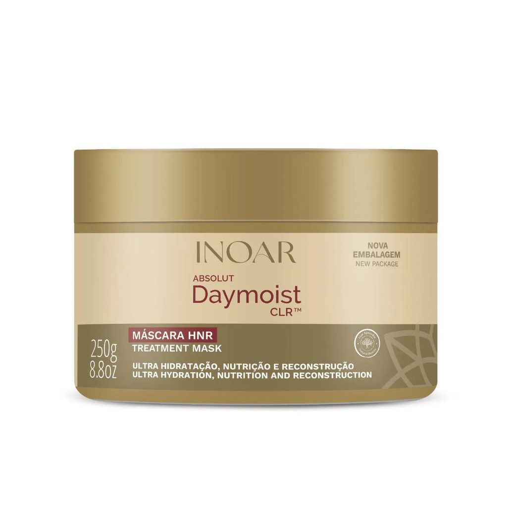 Máscara de Reparação Cabelo Danificado Inoar Absolut Daymoist CLR 250ml