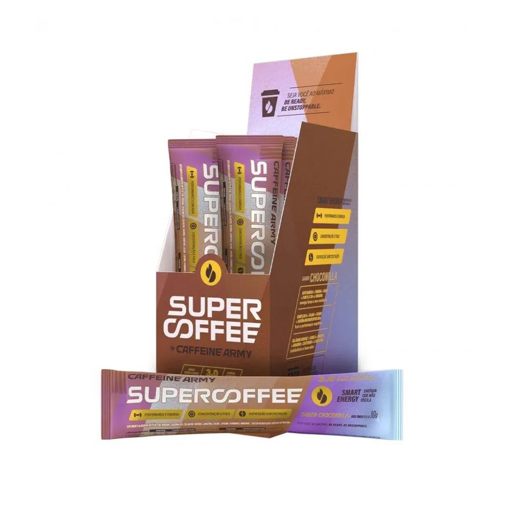 Supercoffee 3.0 To Go Display (14 Sachês de 10g) - Sabor: Choconilla