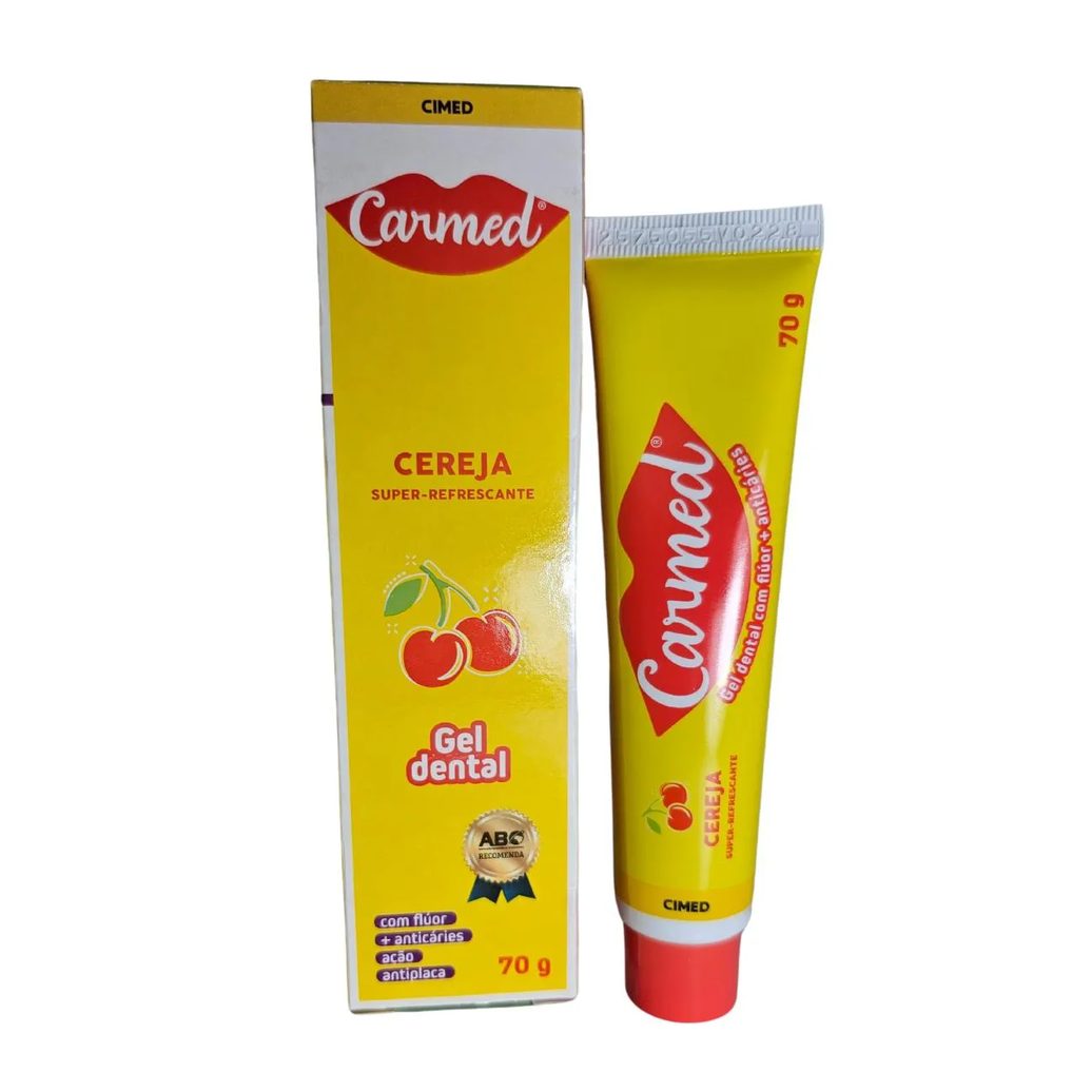 Gel Dental Cereja Super Refrescante Carmed Cimed 70g