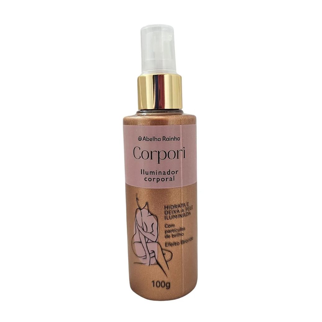 Hidratante Iluminador Corporal Efeito Bronze Corpori Abelha Rainha 100g