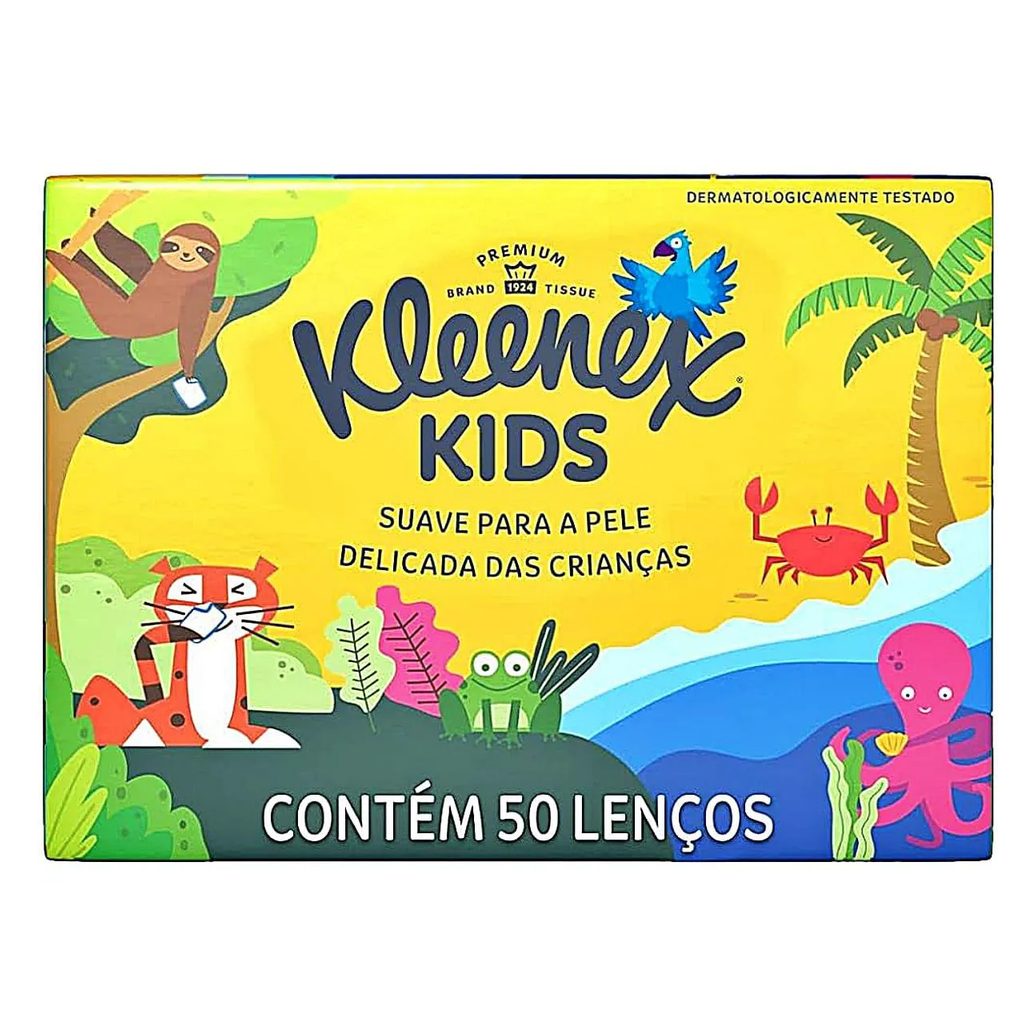 Lenço de Papel Kleenex Dia a Dia - Box com 50 unidades