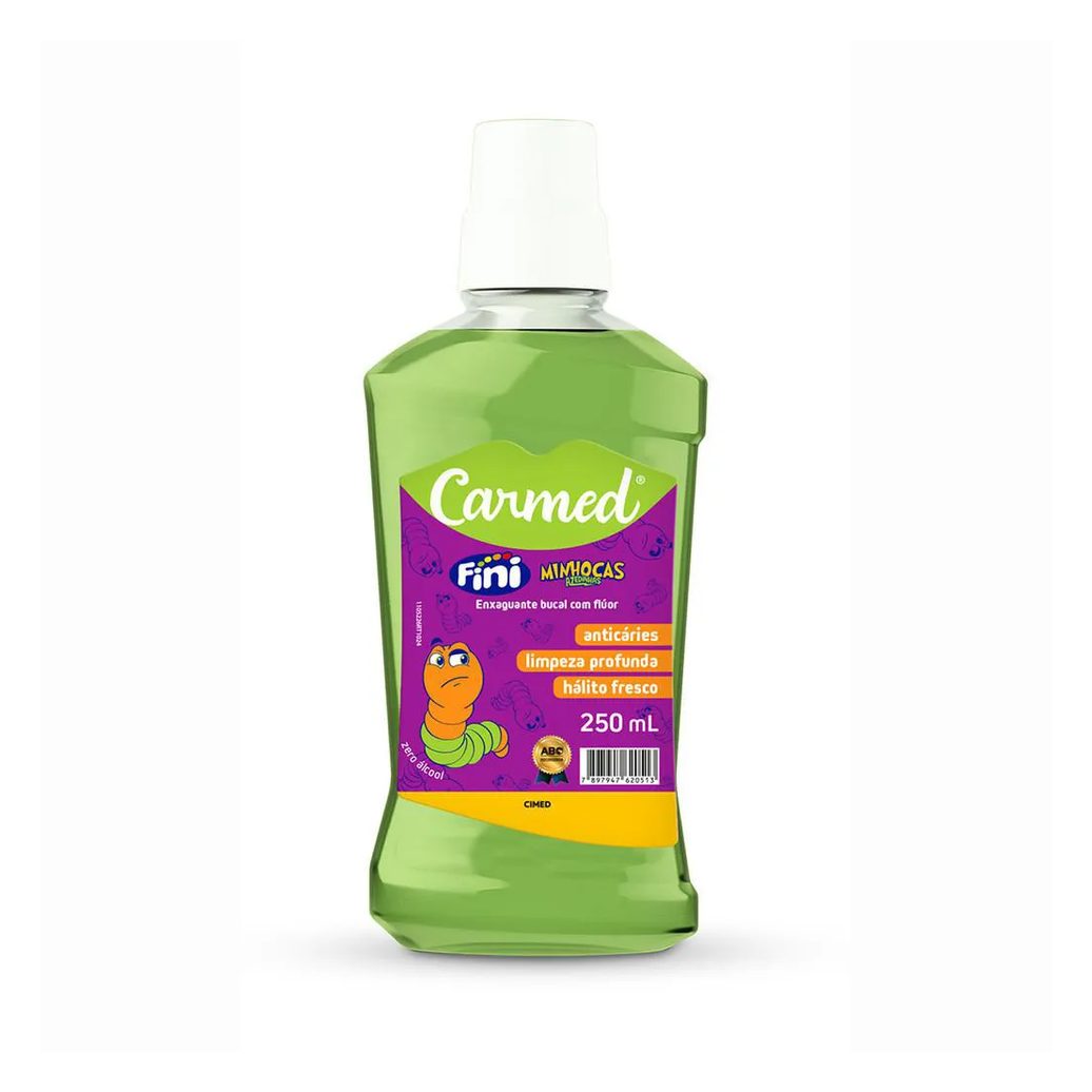 Enxaguante Bucal Carmed Fini Minhoca 250 Ml