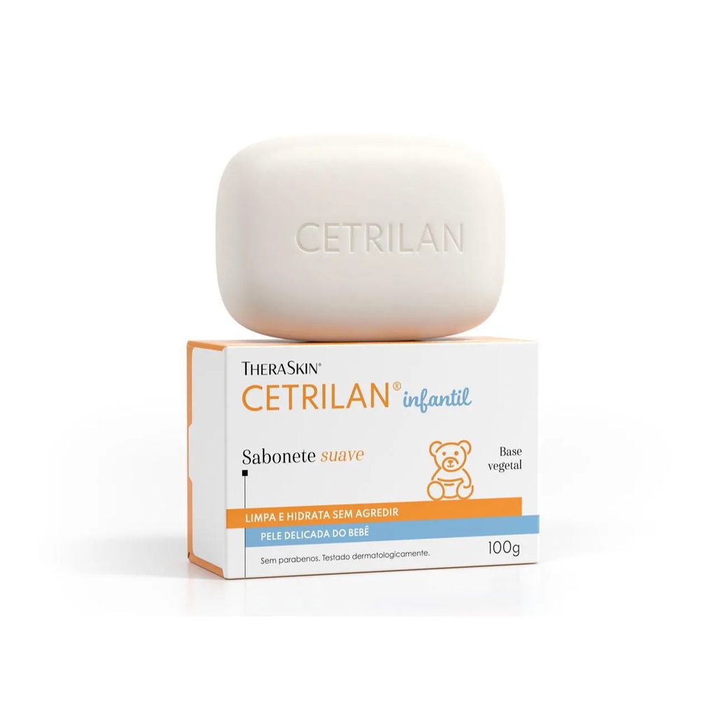 Sabonete em Barra Suave Cetrilan Infantil com 100g