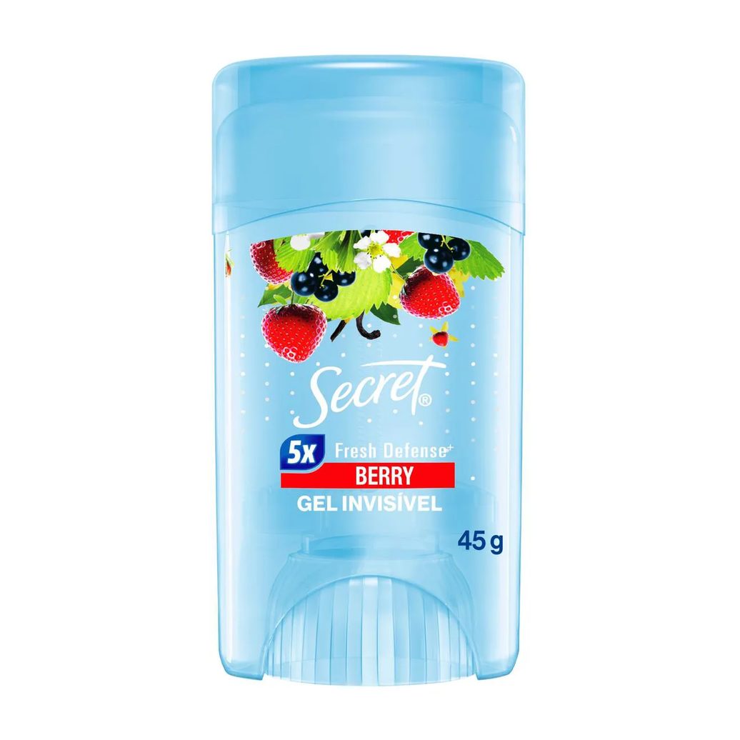 Desodorante Antitranspirante Secret Berry Gel 48h Feminino 45g