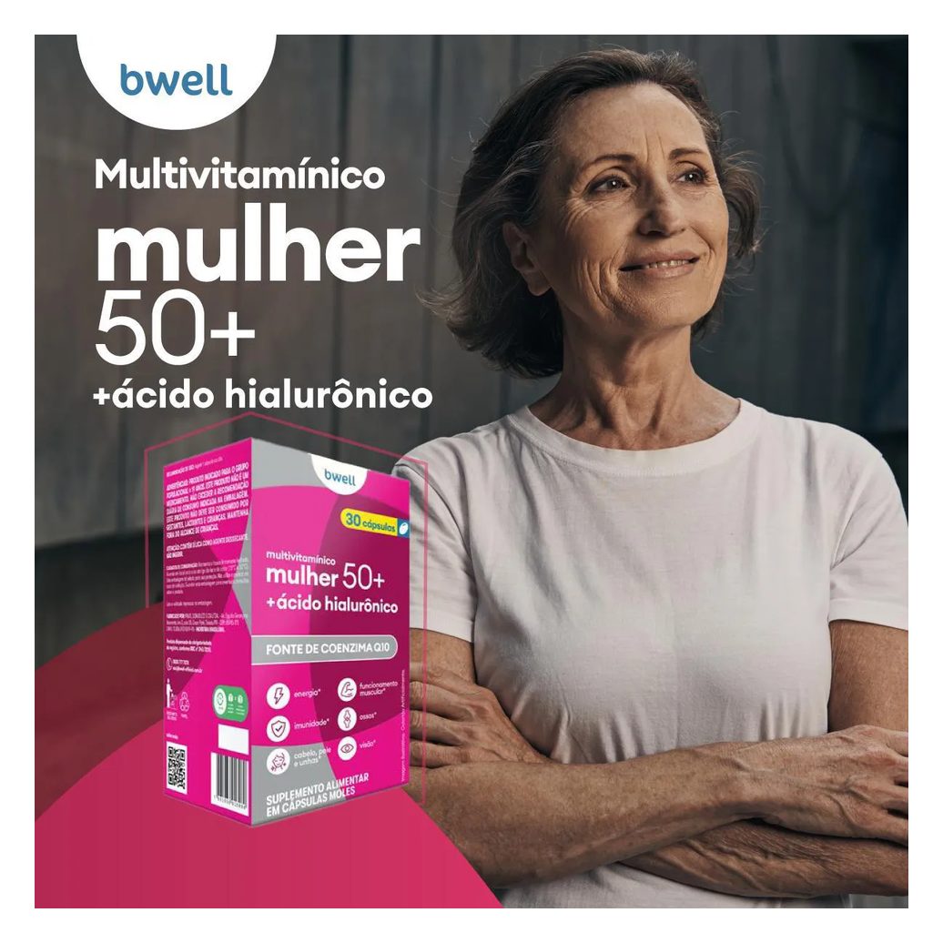 Polivitamínico bwell Mulher Senior 50+ 30 Cápsulas