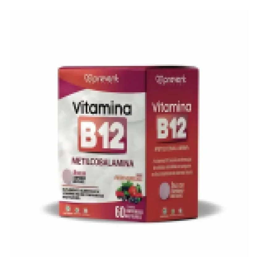 Vitamina B12 Metilcobalamina Frutas Vermelhas C/60 cápsulas - Prevent Pharma