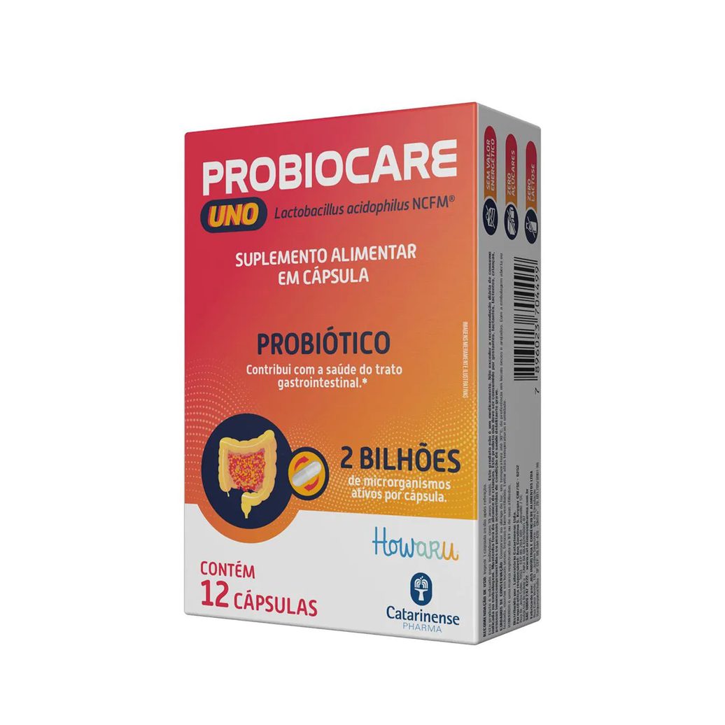 Probiótico Probiocare Uno 2 Bi 12 cápsulas