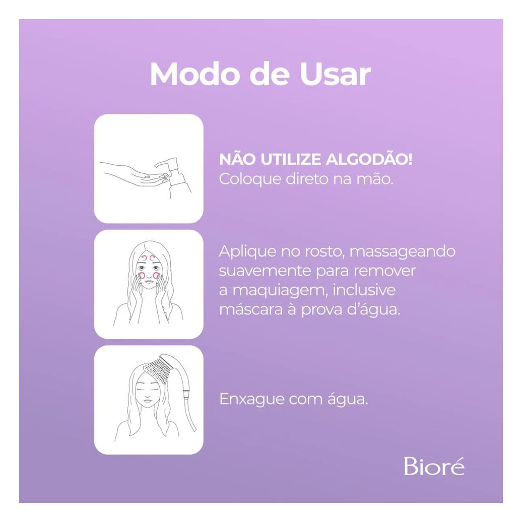 Óleo de Limpeza Demaquilante Bioré Cleansing Refil 210ml