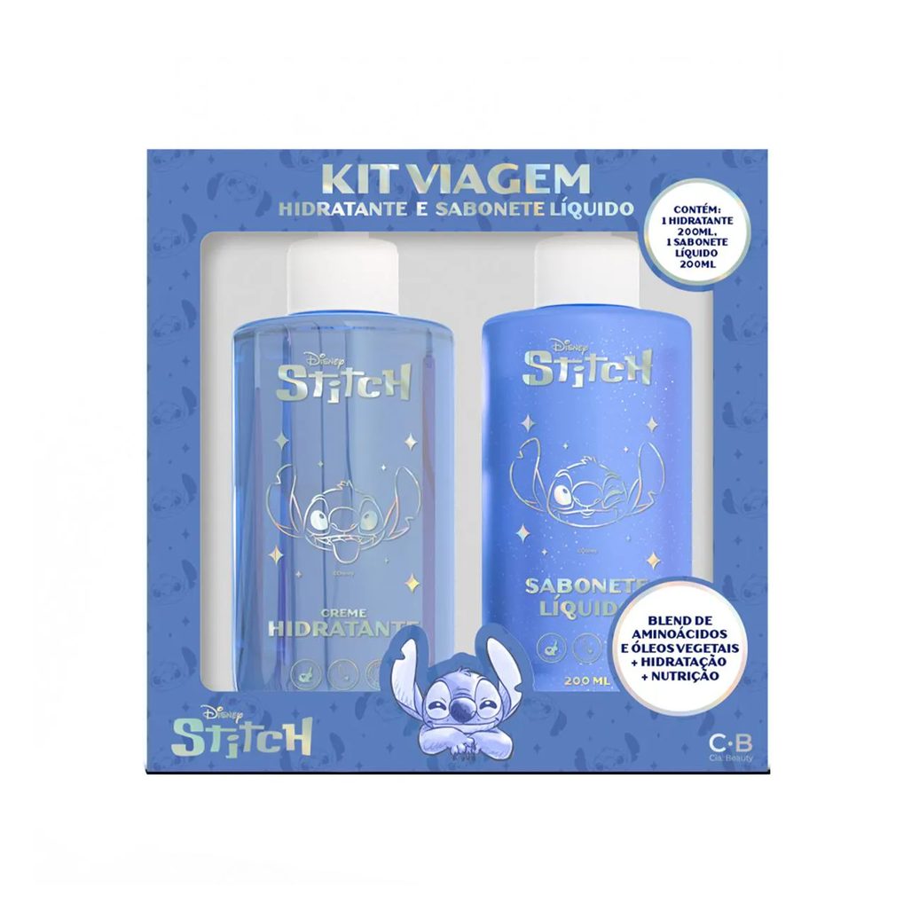 Kit Creative House Stitch Sabonete Líquido 200ml + Hidratante Corporal 200ml