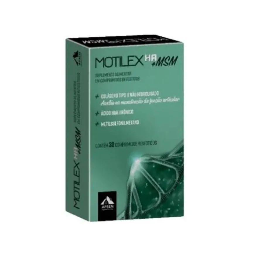 Motilex Ha + Msm Suplemento Alimentar Apsen 30Cpr