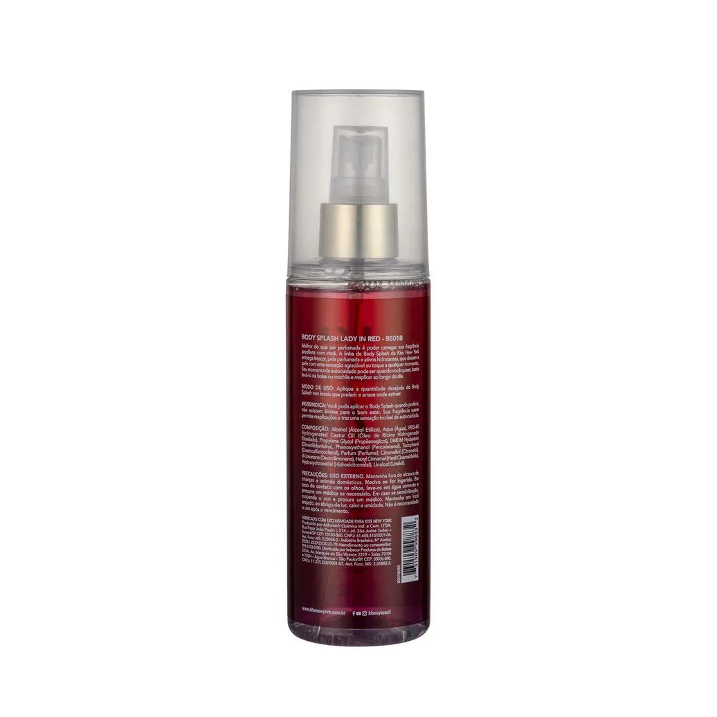 Body Splash Kiss New York Lady In Red 200ml